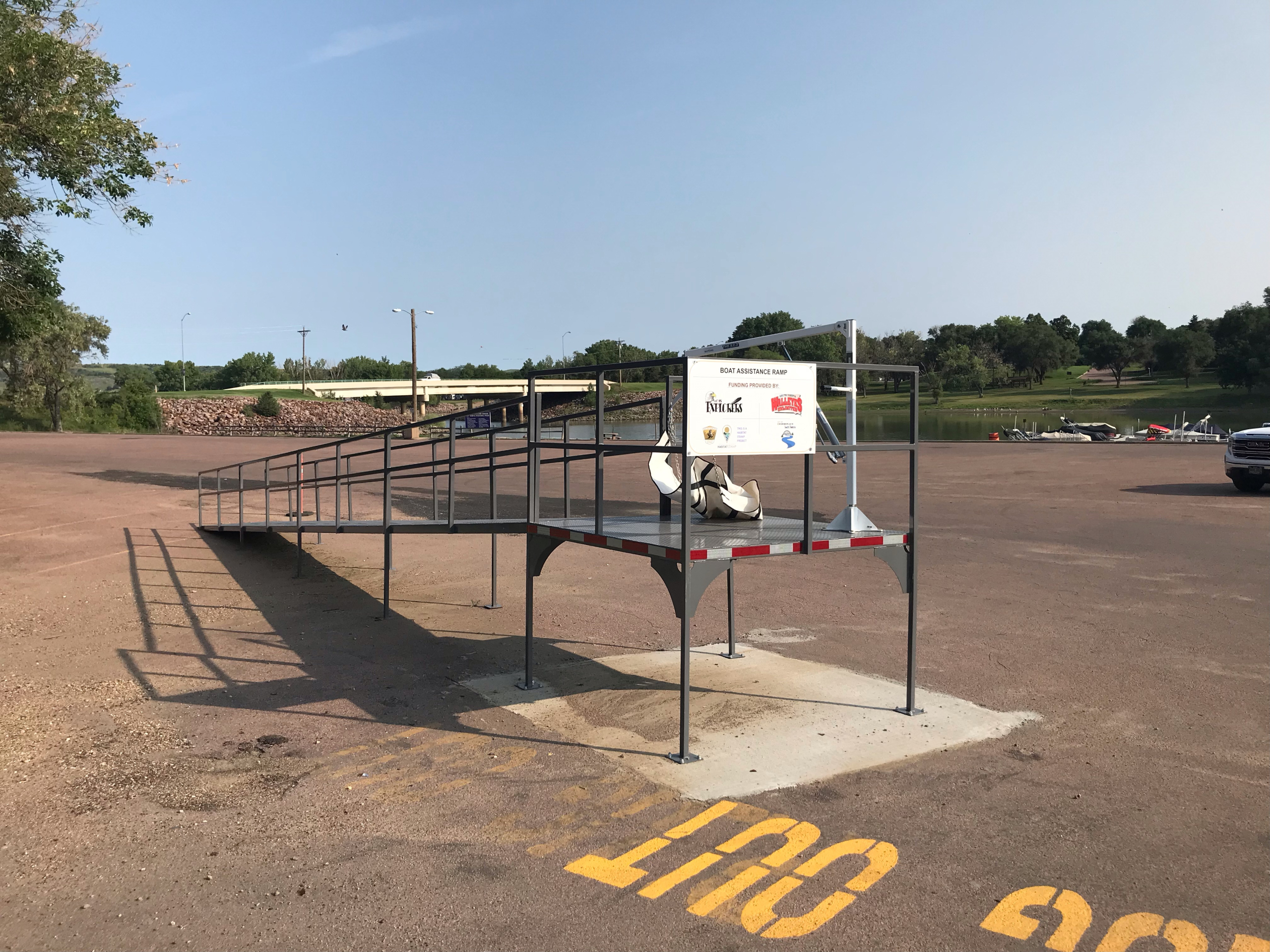 Special Ramp In Place In Chamberlain To Help The Disabled Enjoy The Water