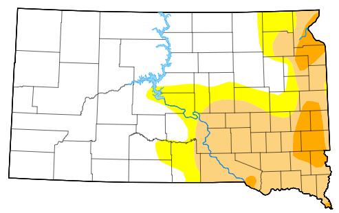 Little Change In South Dakota Drought Conditions As Worst Drought Downgraded To Severe