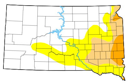 Drought Conditions Expand Back Into Central South Dakota