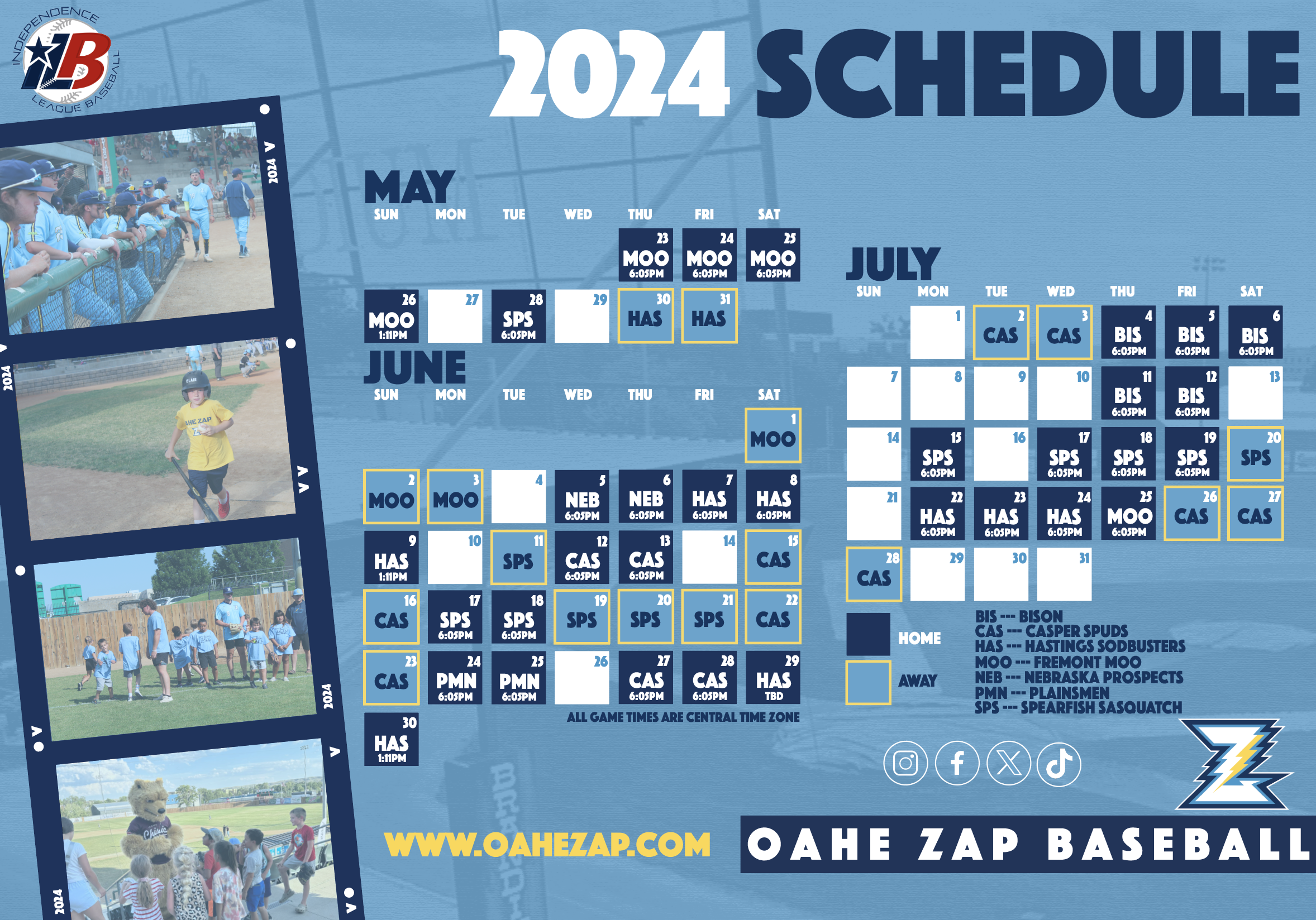 Zap Release 2024 Summer Baseball Schedule