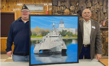 Sioux Falls Artist Creates Painting Of USS Pierre On Capitol Lake