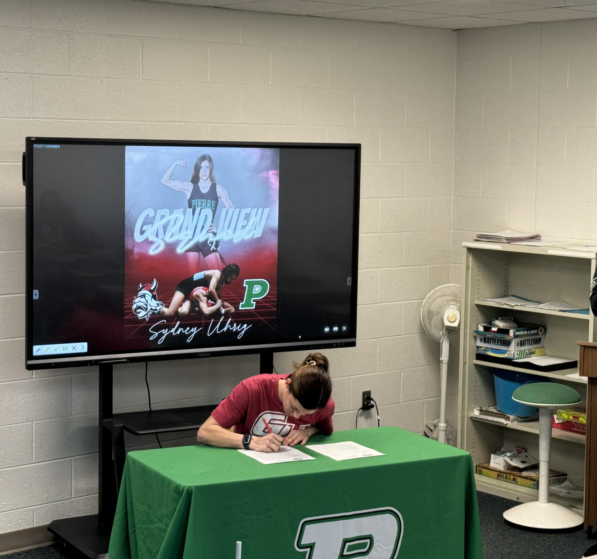 Uhrig Signs First Letter of Intent for Girls Wrestling in Program History