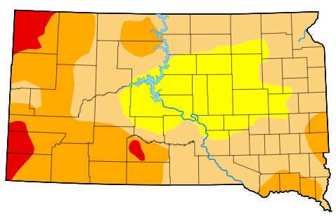 Extreme Drought Now Set Up In Mellette County As Drought Conditions Continue To Expand