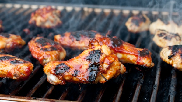 Grilled Beer and Buttermilk Chicken with Sriracha Glaze