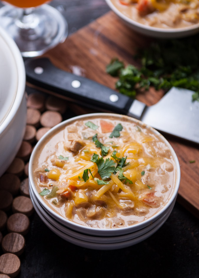 White Bean Turkey Beer Chili