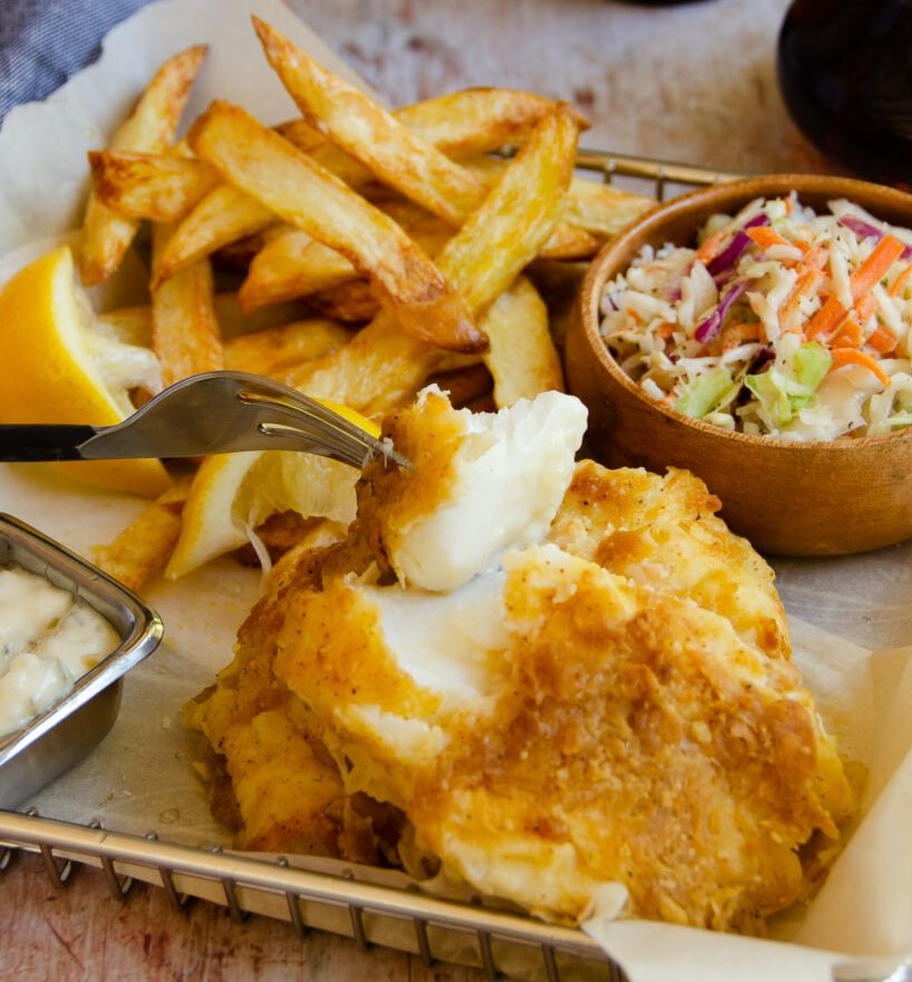 Air Fried Beer Battered Fish
