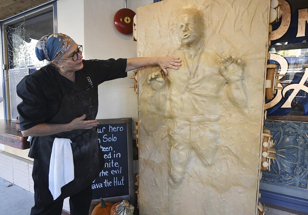 California baker creates life-sized Han Solo out of bread