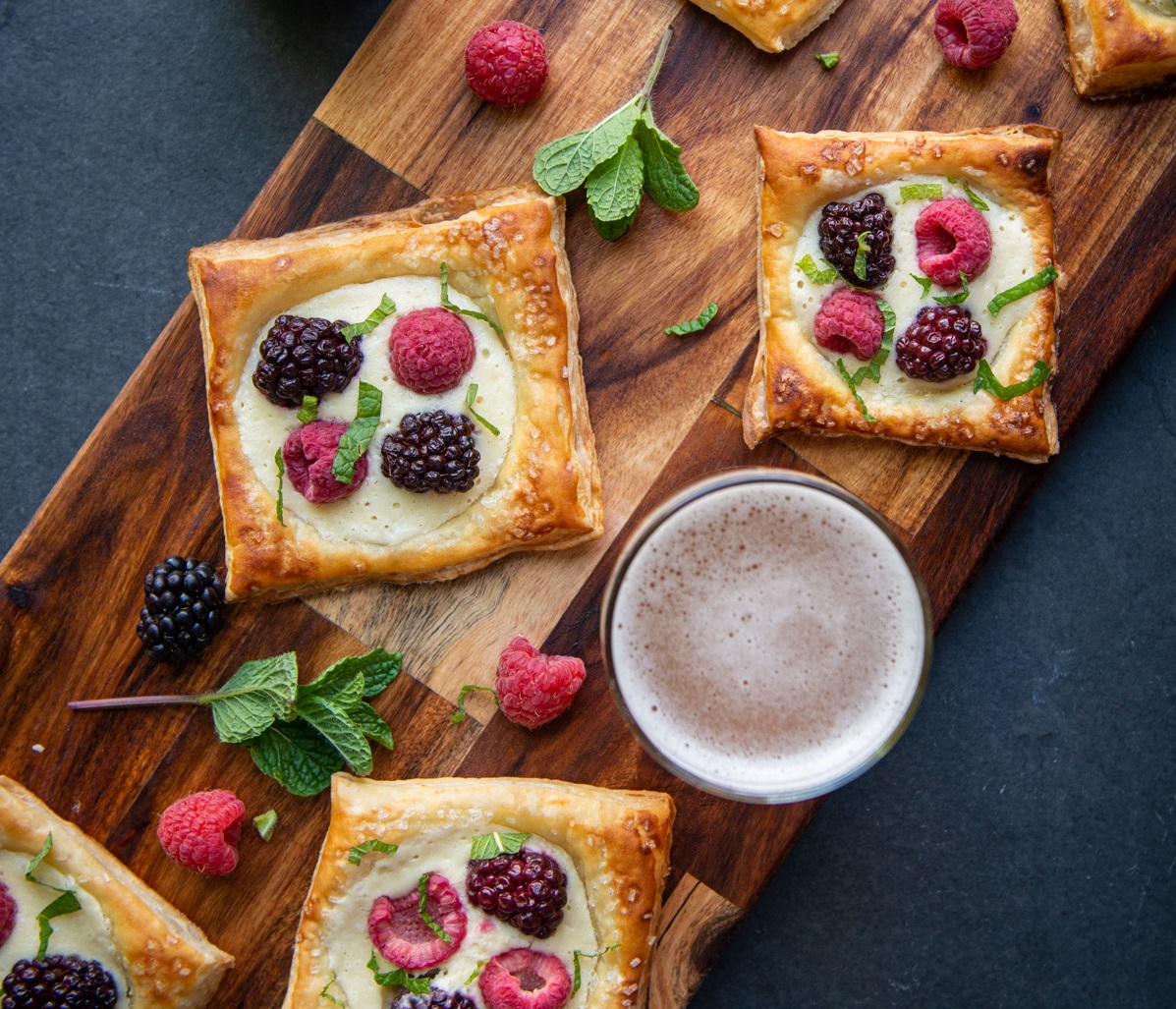 Mixed Berry Beer Breakfast Pastries