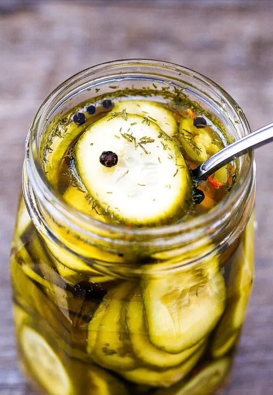 Refrigerator Spicy Beer Pickles