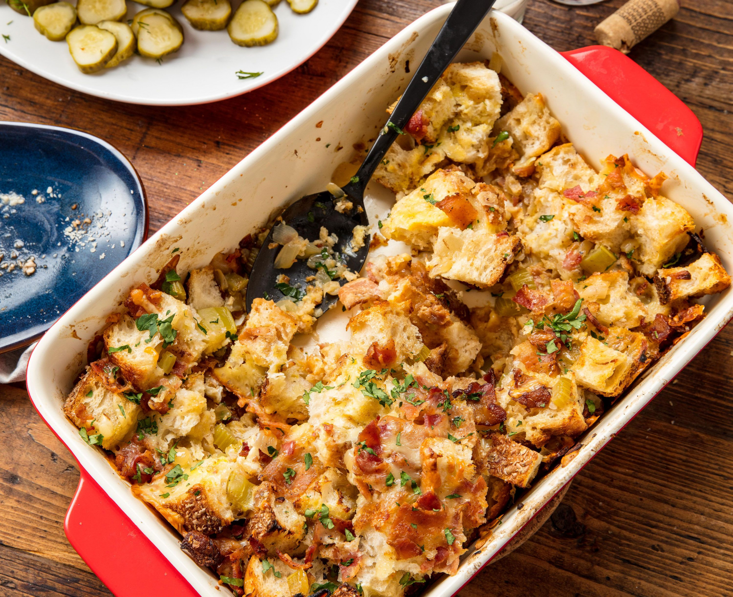 Bacon Beer Cheese Stuffing