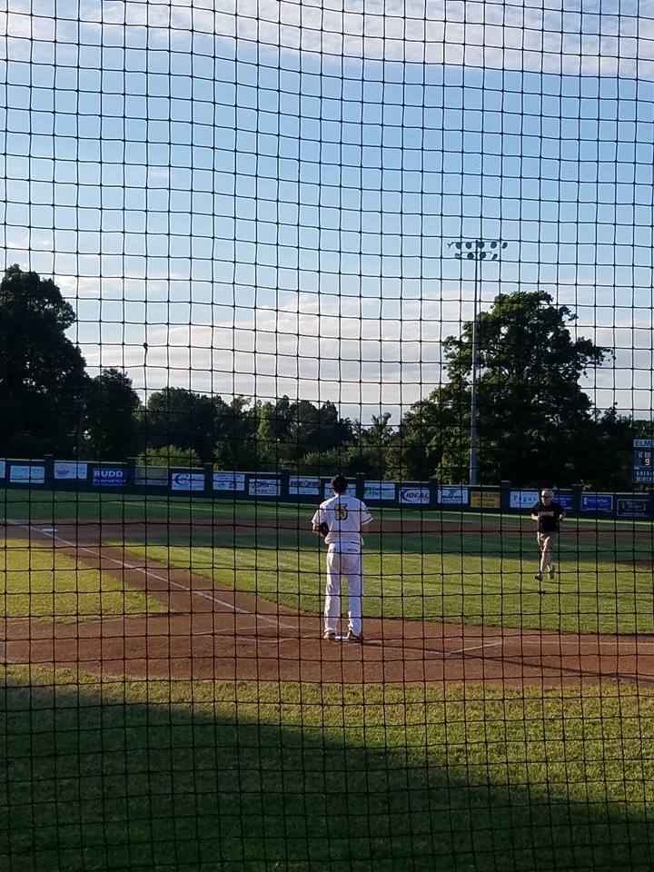 Boyce throws out a pitch