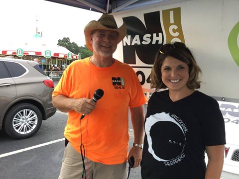 Rick and Katy of Hancock Bank and Trust are at the fair