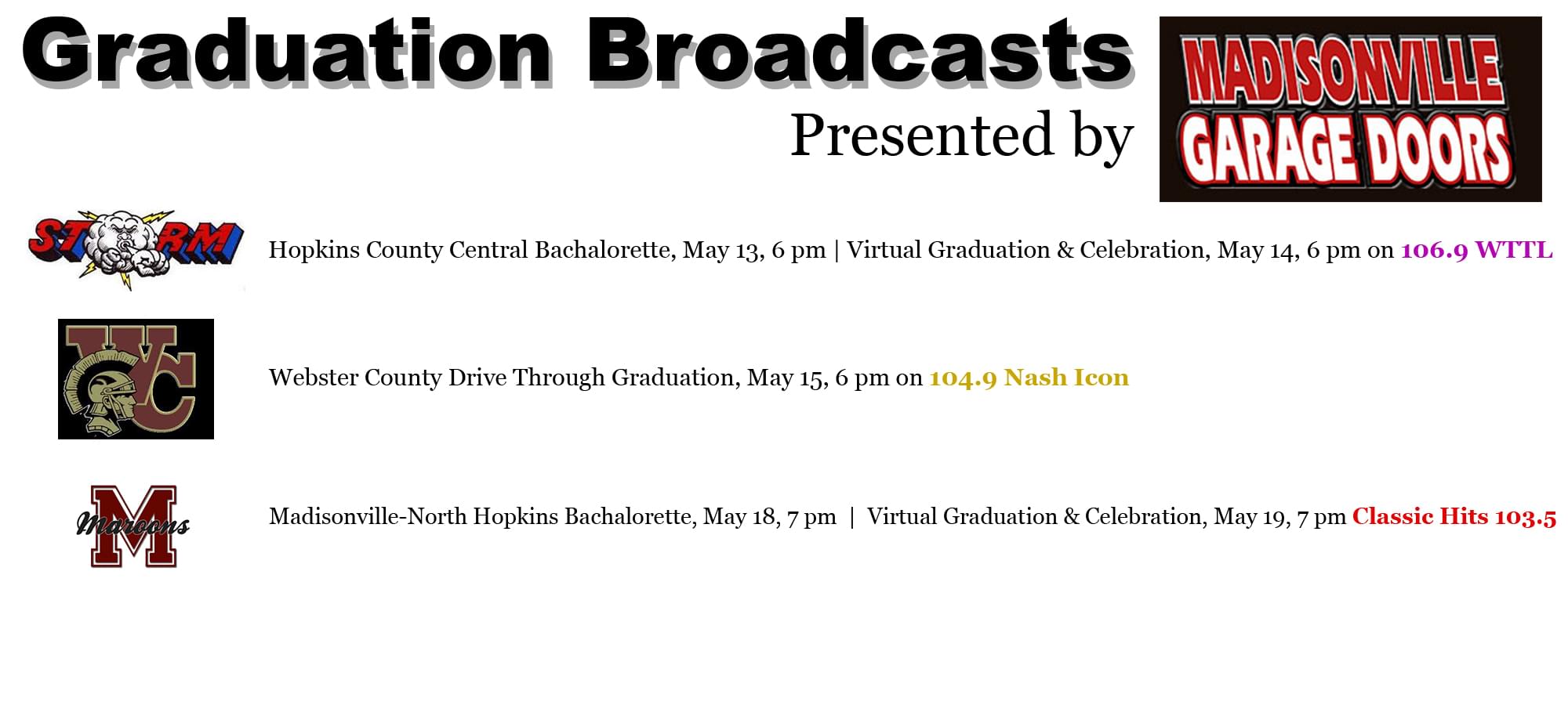Graduation Broadcasts
