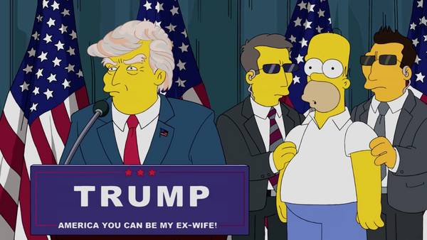Los Simpson se burlan de Donald Trump