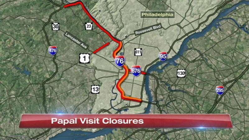 Anuncio oficial sobre cierre de principales carreteras  durante visita del Papa