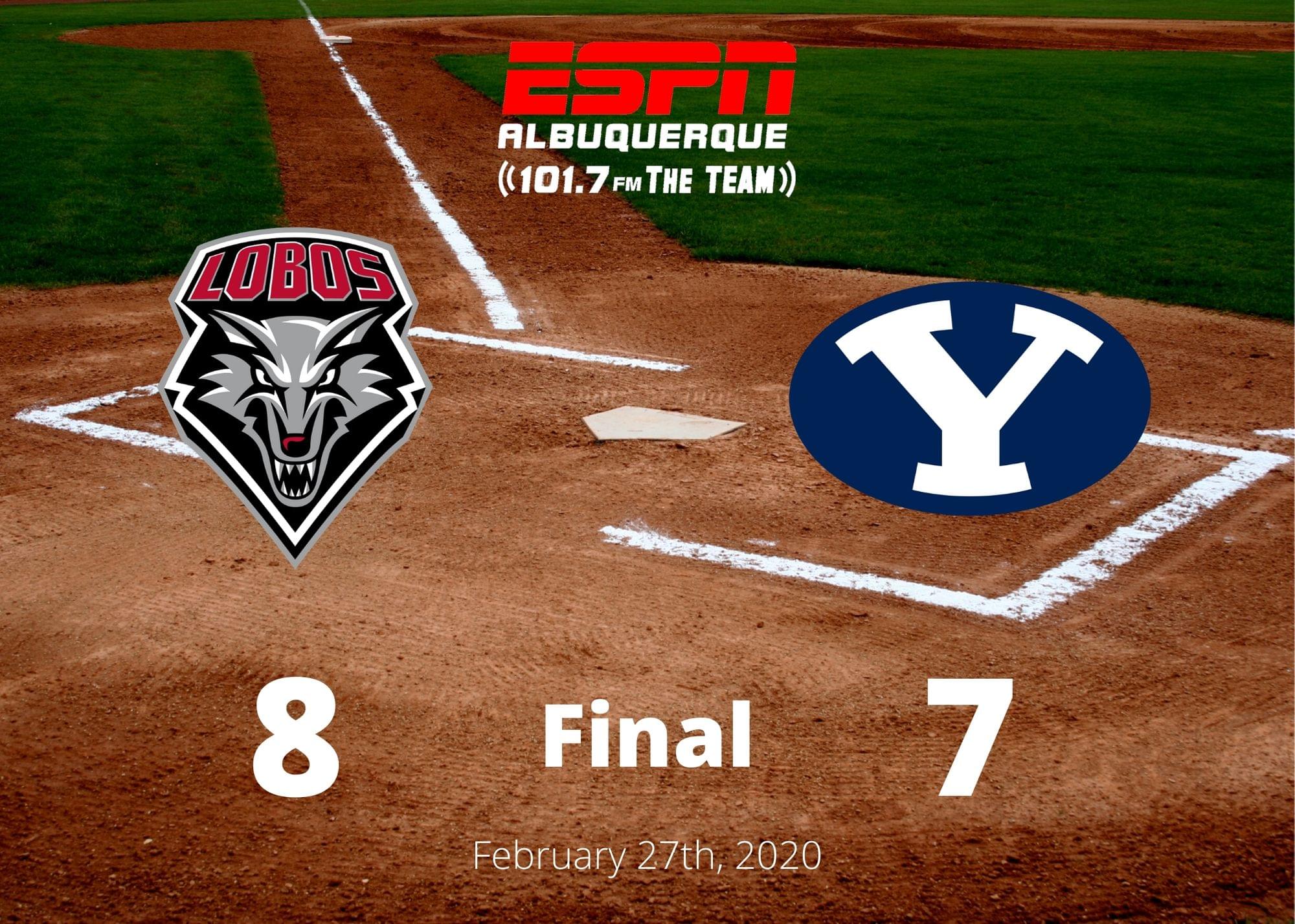 UNM Baseball: Lance Russell hits walk-off single as Lobos beat BYU 8-7