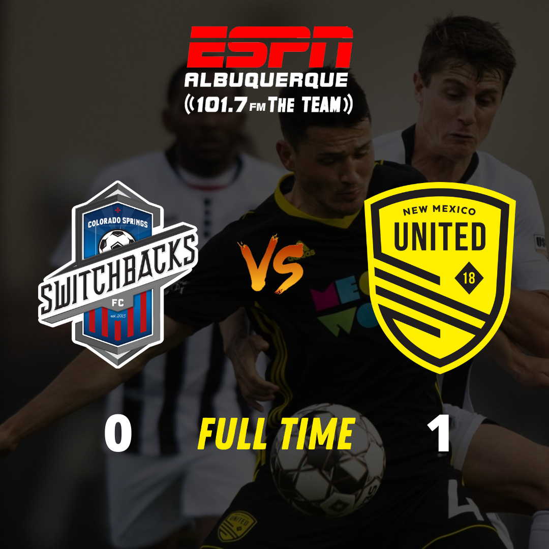 New Mexico United stay undefeated at Weidner Field, beat Switchbacks FC 1-0