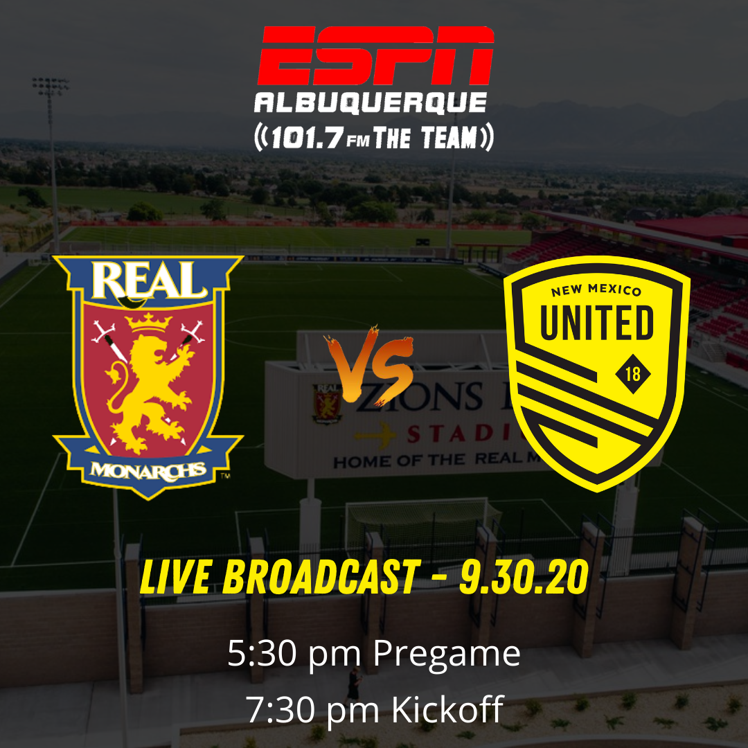 New Mexico United go for season sweep against Real Monarchs SLC