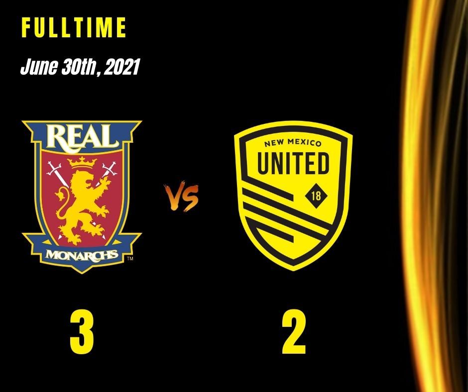 United fail to hold onto two-goal lead, fall to Real Monarchs 3-2