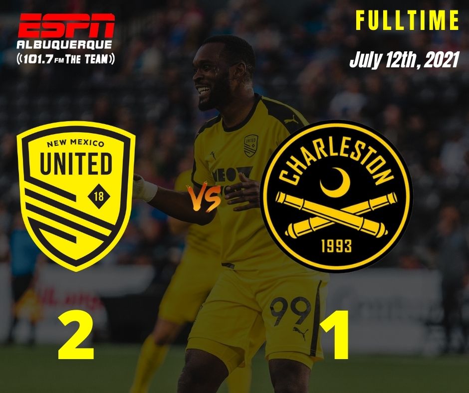 Another win for United as they defeat Charleston Battery 2-1
