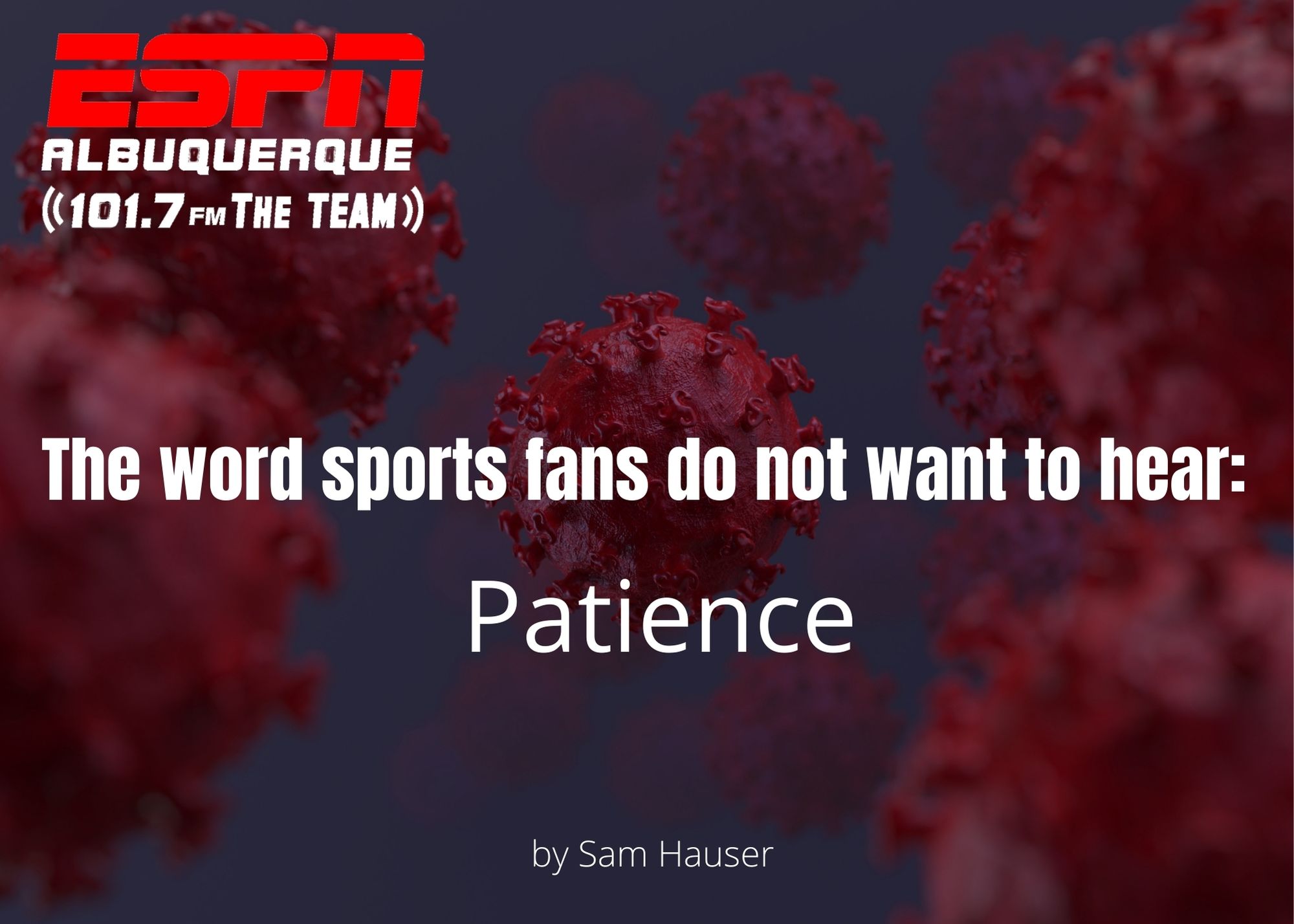 The word sports fans do not want to hear: patience