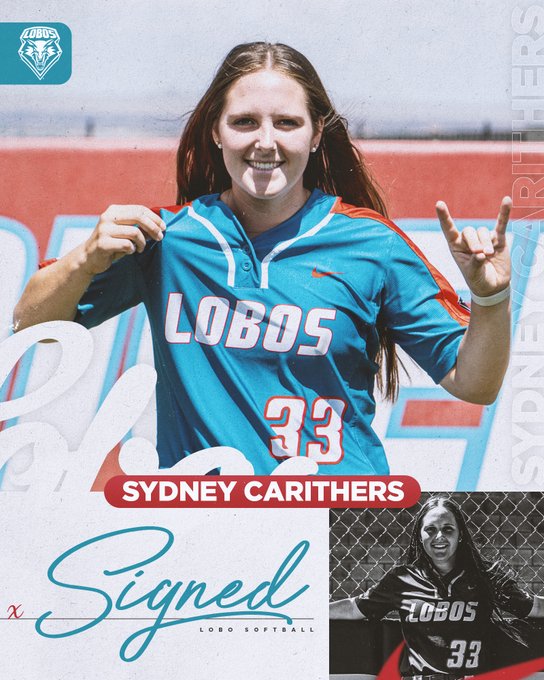 UNM Softball Announces Addition of Sydney Carithers