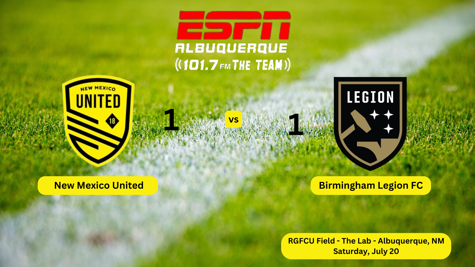 United Extends Lead to 6 points after 1-1 Draw with Legion