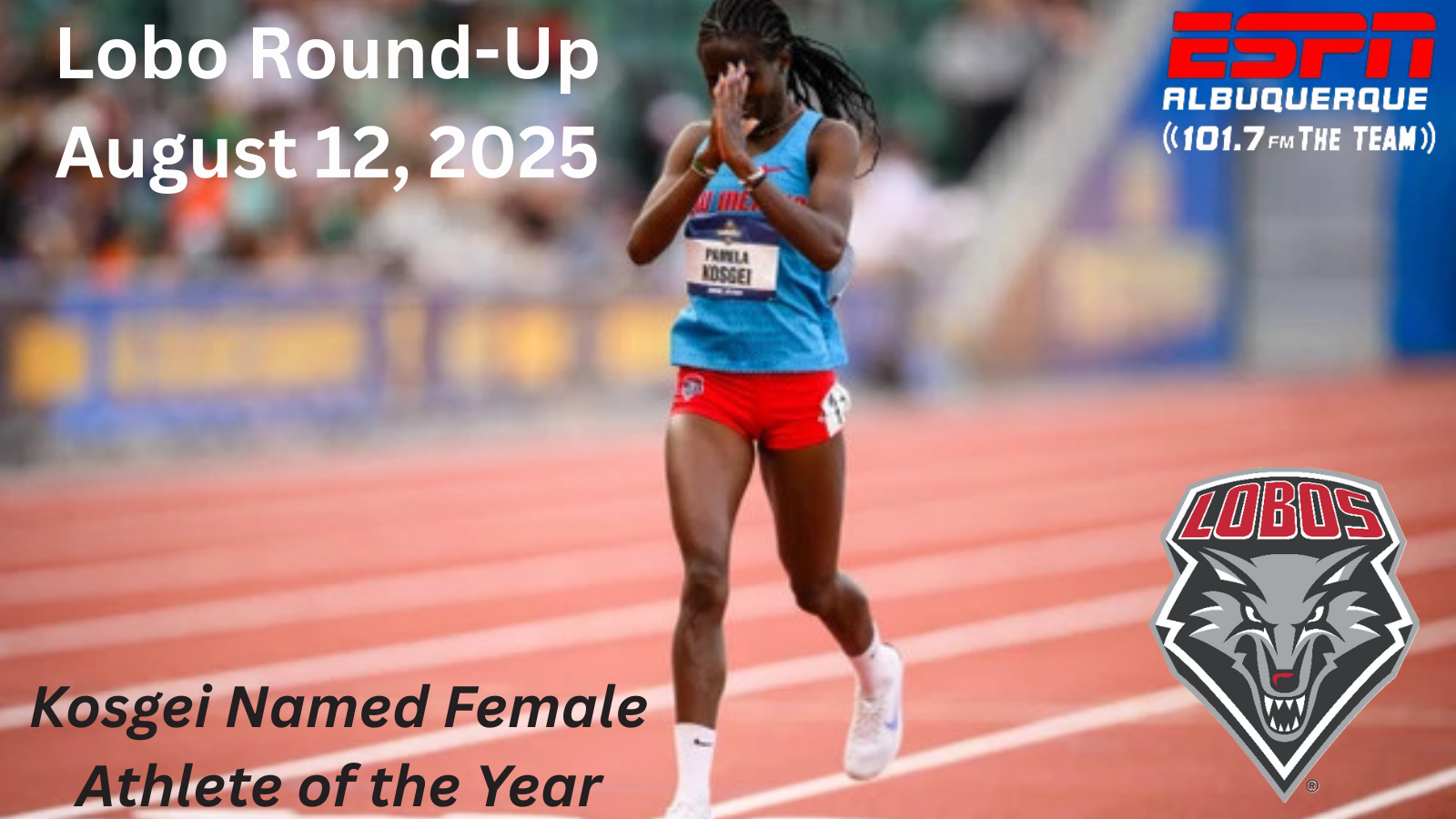 Lobo Round-Up: Kosgei Crowned MW Female Athlete of the Year
