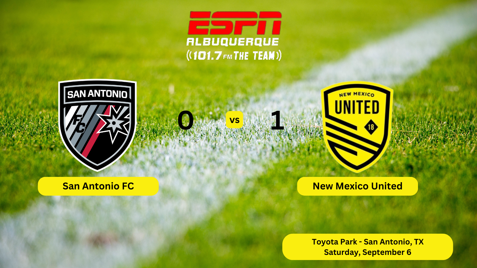United Back In the Win Column After 0-1 Win over San Antonio