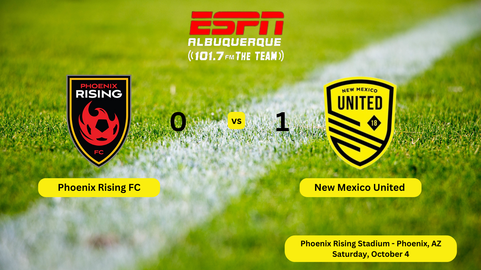 United is Playoff Bound! Maples Penalty Secures Win Over Phoenix 0-1