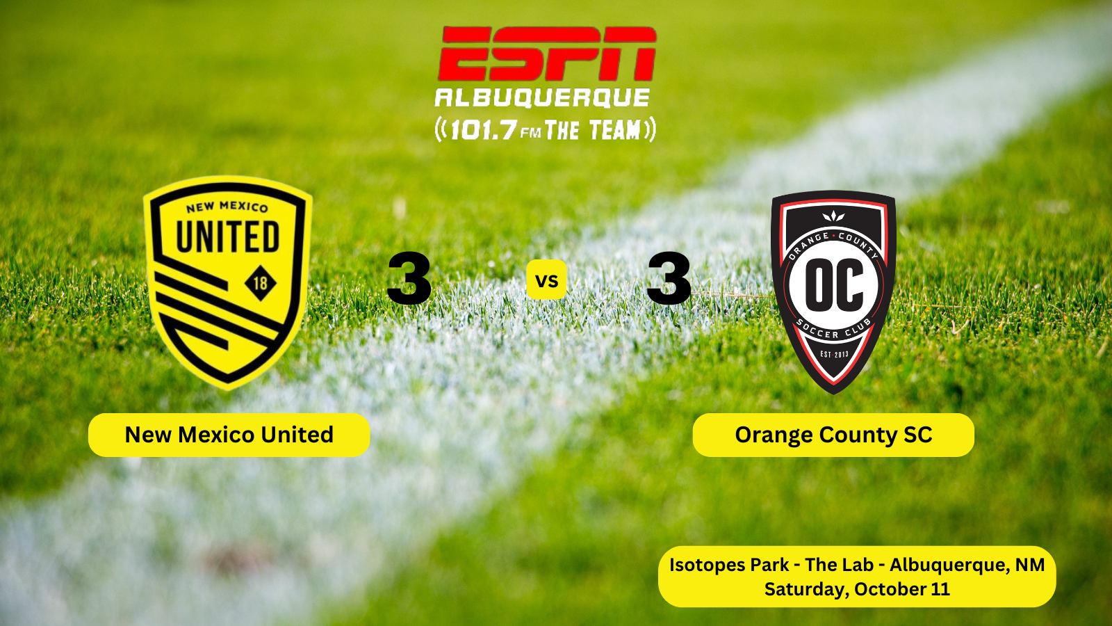 United and Orange County Draw in 3-3 Shootout
