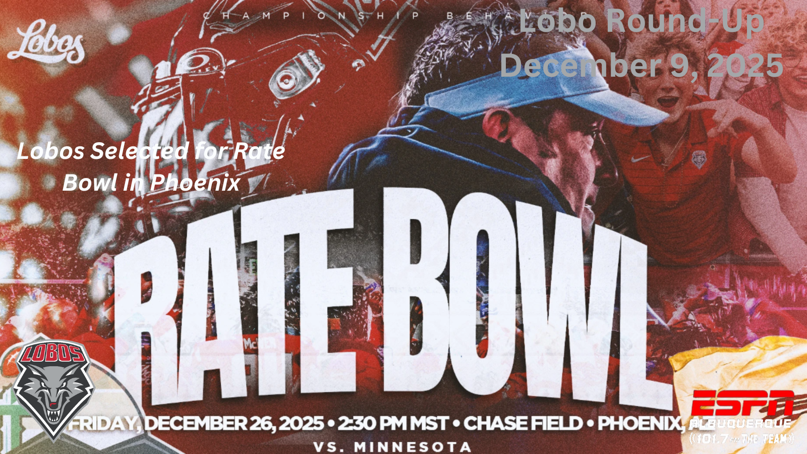 Lobo Round-Up: Lobos Chosen for Rate Bowl, Honors for Habtom, Statement Wins, and a New Era in Volleyball