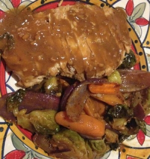 Dijon Soy Chicken and Roasted Veggies