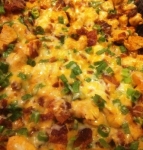 Buffalo Chicken and Potato Casserole