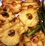 Teriyaki Chicken, Grilled Pineapple with Veggie Fried Rice