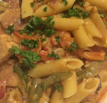 Cajun Chicken and Sausage Pasta