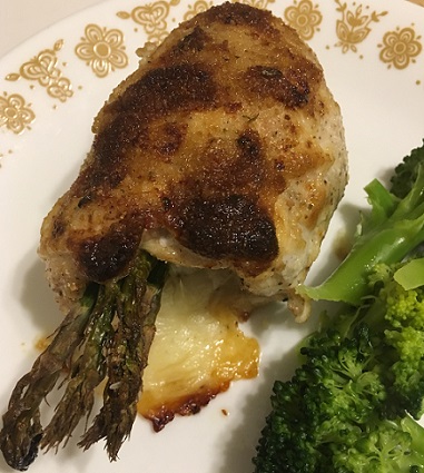 Asparagus & Mozzarella Stuffed Chicken Breasts