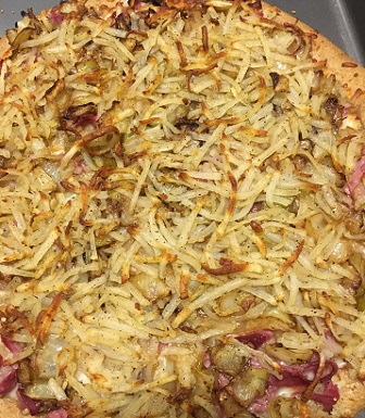 Corned Beef, Cabbage and Potato Pizza