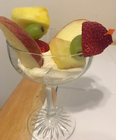 Honey Marshmallow Cream Cheese Dip w/ Fresh Fruit