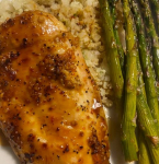 Honey Apricot Chicken and Asparagus