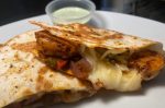 Spicy Shrimp Quesadillas w Cilantro Lime Sauce