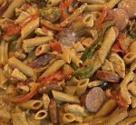 Creamy Cajun Chicken and Sausage Pasta