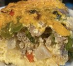 Sausage, Egg & Cheese English Muffin Casserole