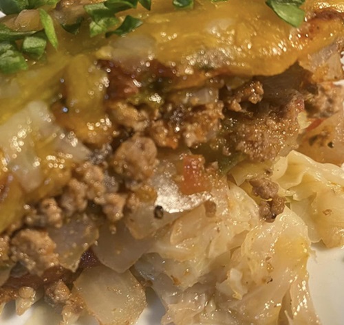 Ground Beef and Cabbage Casserole