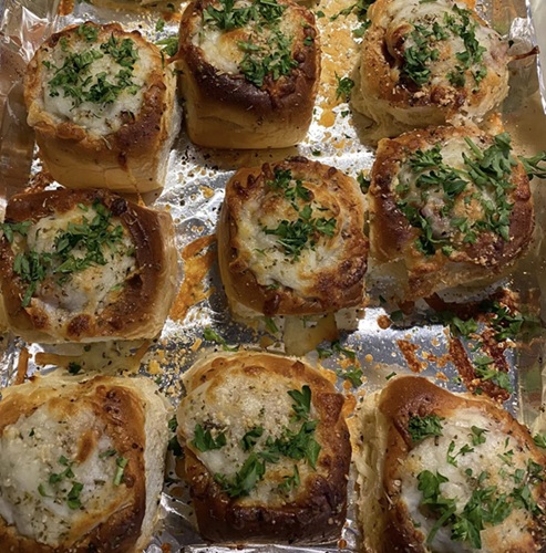 Meatball Garlic Bread Sliders
