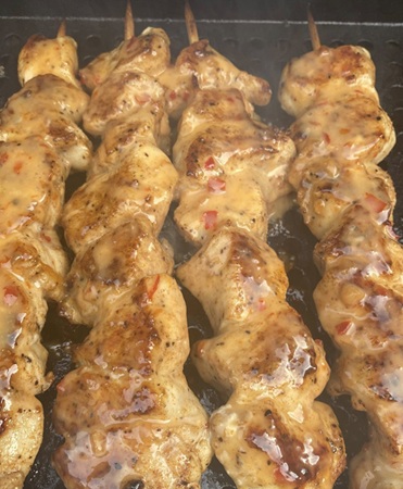 Bang Bang Chicken Skewers