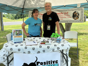 Johnny broadcasting LIVE at Positively PAWZ!