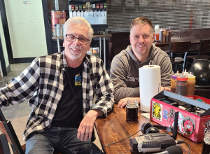 Johnny broadcasting LIVE from Vehicle City Harley Davidson, Twisted Burger Cafe and Scratch BBQ!