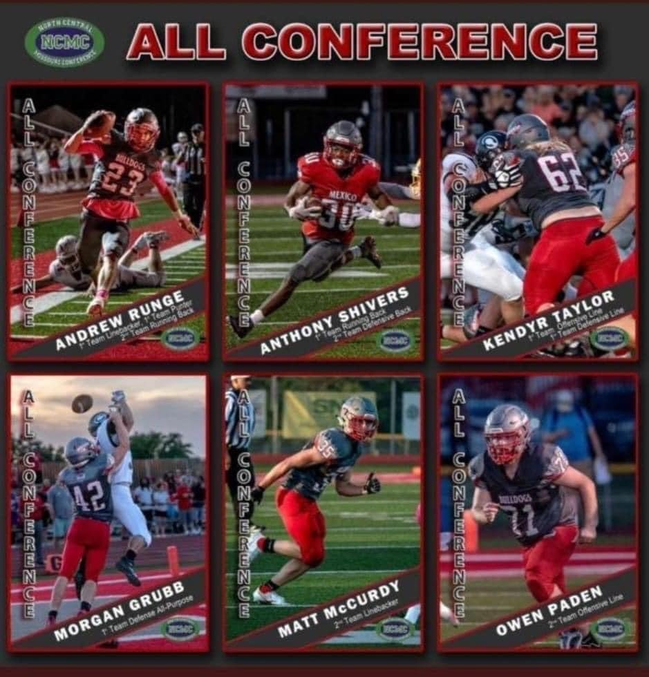 NCMC Names Six Bulldogs to All Conference Football Team