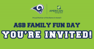 ASB Family Fun Day with the LA Rams & i9 Sports Association